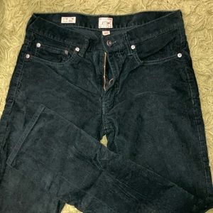 Green corduroy pants